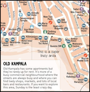 Map of Kampala, Uganda – Africa Guide Maps